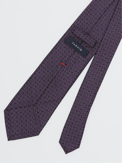 セッテピエゲ シルク小柄 レギュラータイ 8.5cm幅