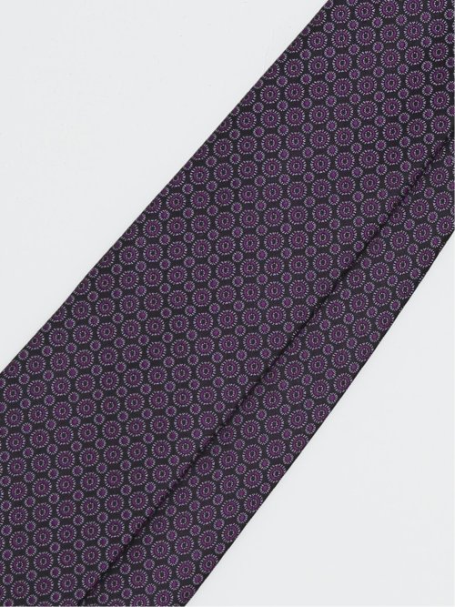 セッテピエゲ シルク小柄 レギュラータイ 8.5cm幅