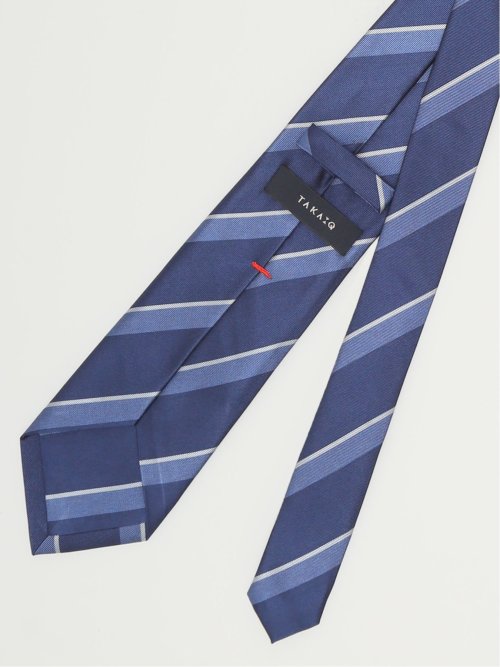 セッテピエゲ シルクストライプ柄 レギュラータイ 8.5cm幅