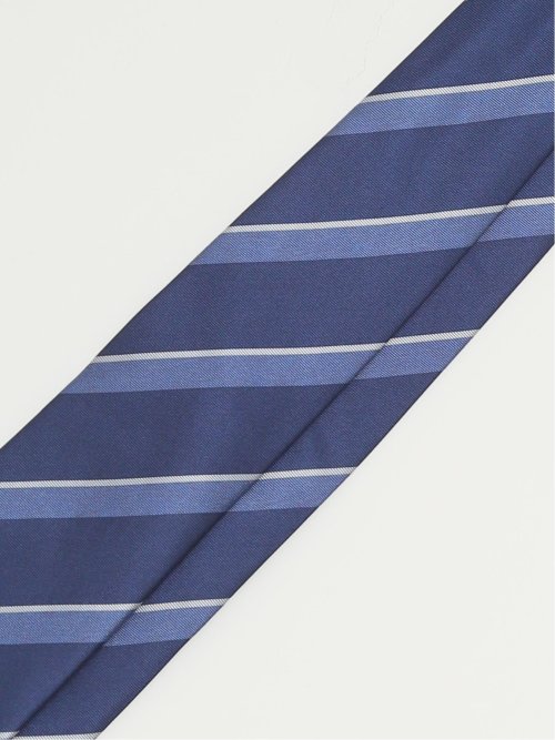 セッテピエゲ シルクストライプ柄 レギュラータイ 8.5cm幅