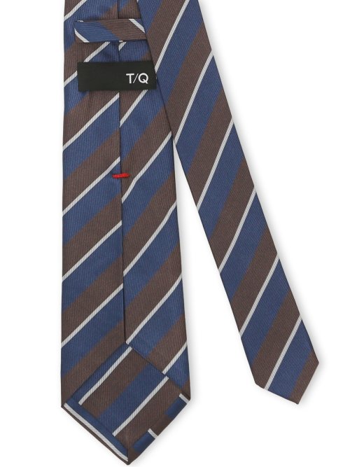 セッテピエゲ シルクストライプ柄 レギュラータイ 8cm幅