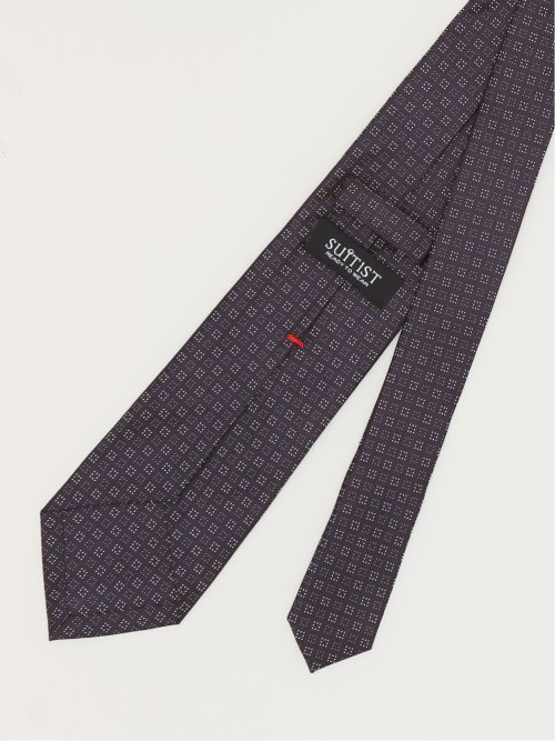 セッテピエゲ シルク小柄 レギュラータイ 8.5cm幅