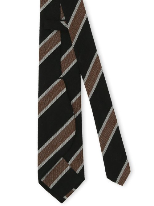 シルクウール ストライプ柄 レギュラータイ 8cm幅