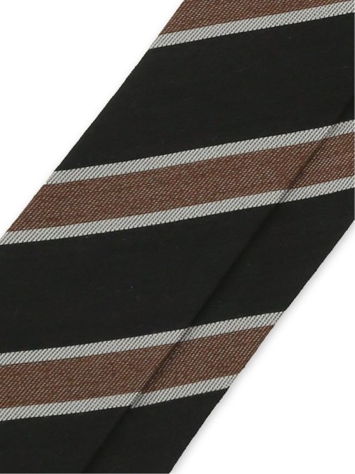 シルクウール ストライプ柄 レギュラータイ 8cm幅
