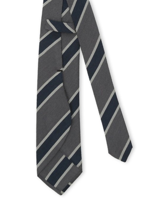 シルクウール ストライプ柄 レギュラータイ 8cm幅