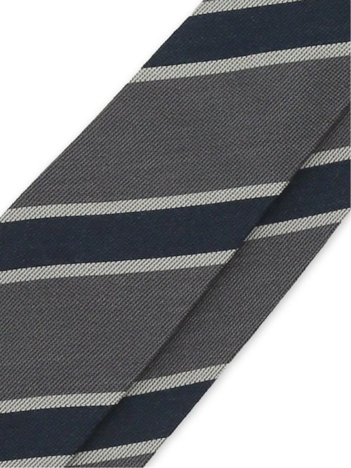 シルクウール ストライプ柄 レギュラータイ 8cm幅