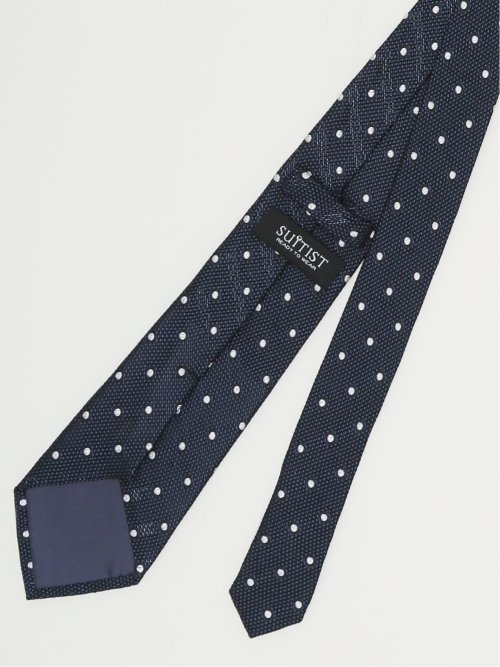 シルク ドット柄 フレスコタイ 8cm幅