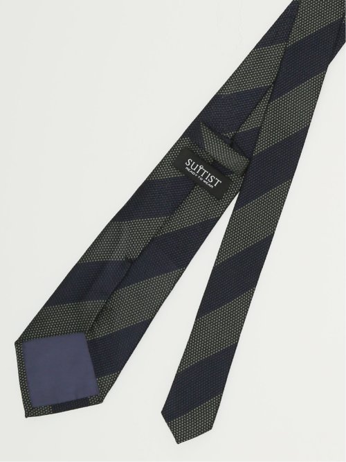 シルク ストライプ柄 フレスコタイ 8cm幅