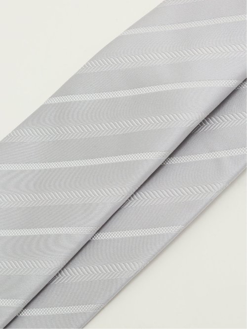 フォーマルネクタイ＆チーフ＆タイバー BOXセット グレンチェック