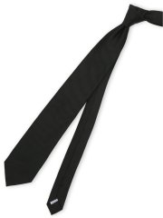 【大きいサイズ】グランバック/GRAND-BACK シルク フォーマルネクタイ 8.0cm幅 黒レップ