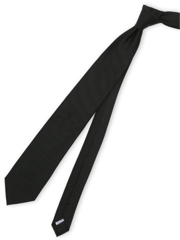 【大きいサイズ】グランバック/GRAND-BACK シルク フォーマルネクタイ 8.0cm幅 黒レップ