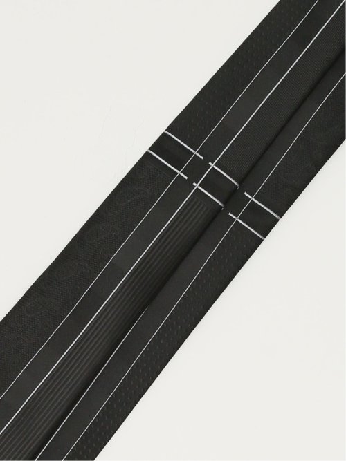 シルク混 パネル柄 レギュラータイ 7.5cm幅