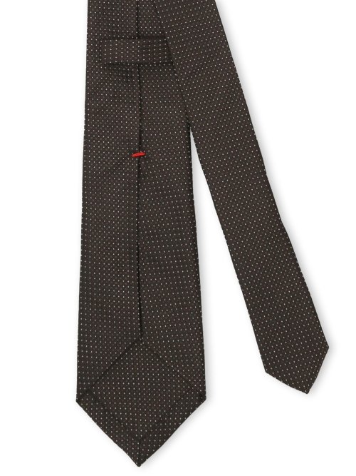 セッテピエゲ シルク小柄 レギュラータイ 8cm幅