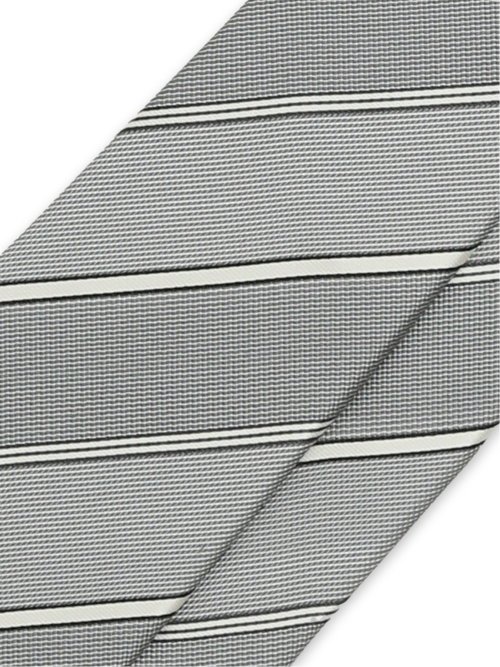 セッテピエゲ シルクストライプ柄 レギュラータイ 8cm幅