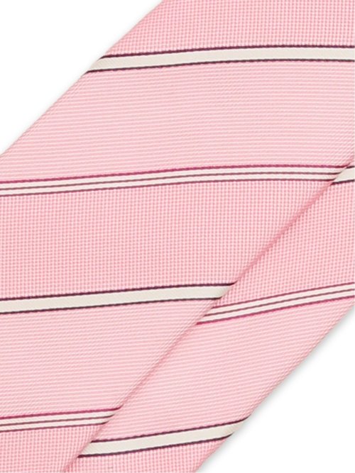 セッテピエゲ シルクストライプ柄 レギュラータイ 8cm幅