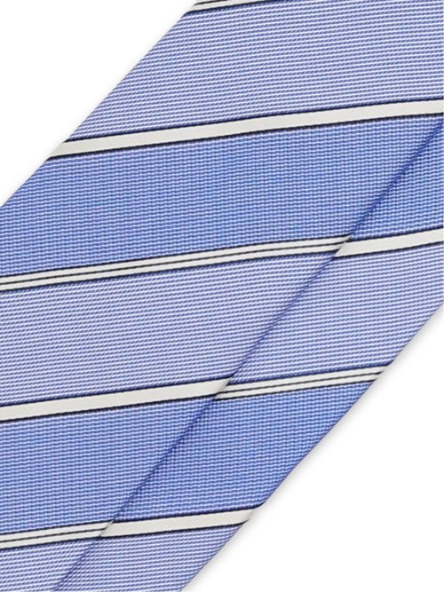 セッテピエゲ シルクストライプ柄 レギュラータイ 8cm幅