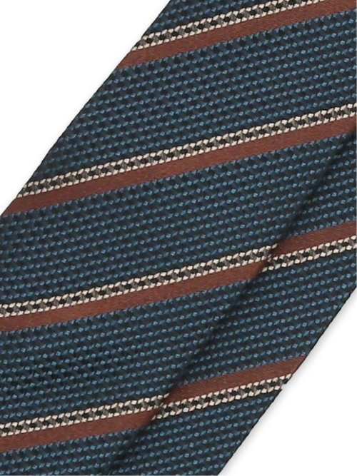 セッテピエゲ シルクストライプ柄 レギュラータイ 8cm幅