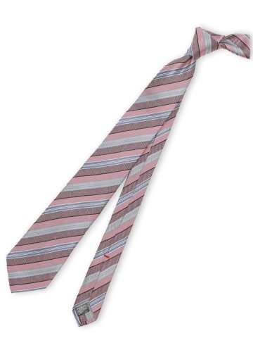 セッテピエゲ シルクストライプ柄 レギュラータイ 8cm幅