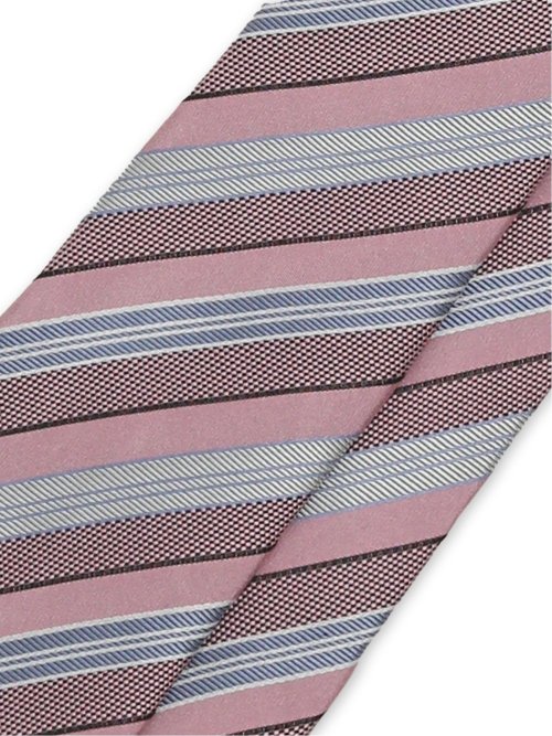 セッテピエゲ シルクストライプ柄 レギュラータイ 8cm幅