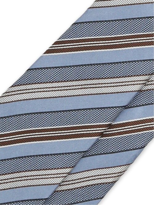 セッテピエゲ シルクストライプ柄 レギュラータイ 8cm幅