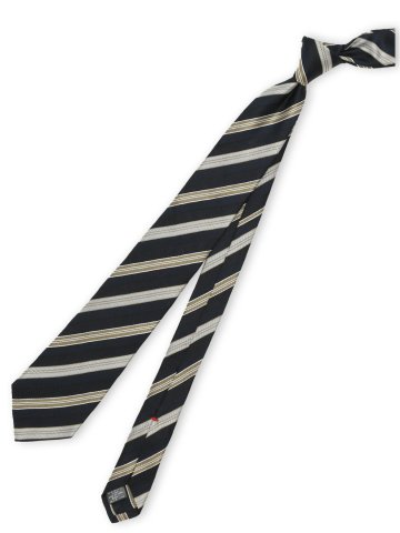 セッテピエゲ シルクストライプ柄 レギュラータイ 8cm幅