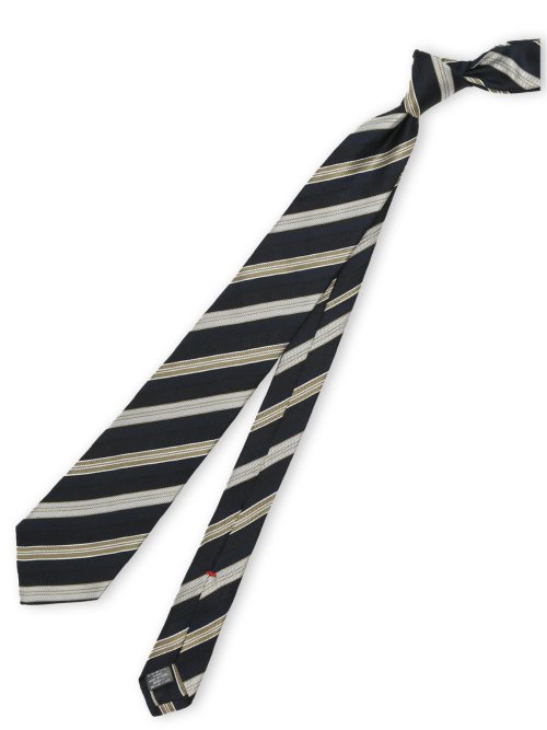 セッテピエゲ シルクストライプ柄 レギュラータイ 8cm幅