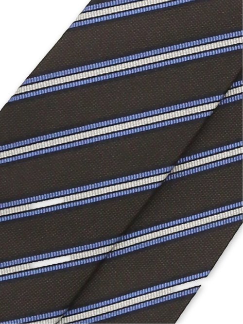 セッテピエゲ シルクストライプ柄 レギュラータイ 8cm幅