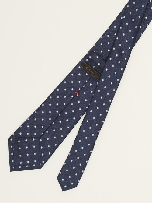 セッテピエゲ シルクドット柄 レギュラータイ 8cm幅