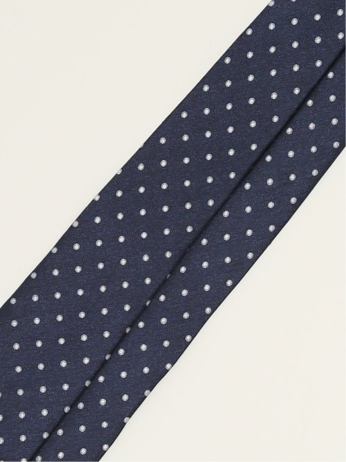 セッテピエゲ シルクドット柄 レギュラータイ 8cm幅