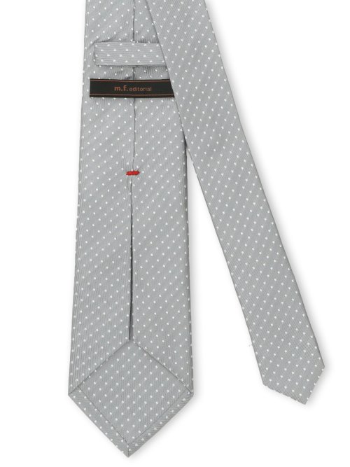 セッテピエゲ シルクドット柄 レギュラータイ 8cm幅