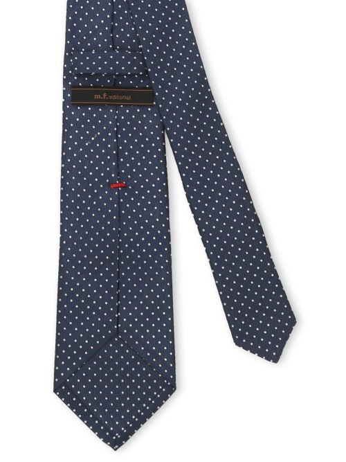 セッテピエゲ シルクドット柄 レギュラータイ 8cm幅