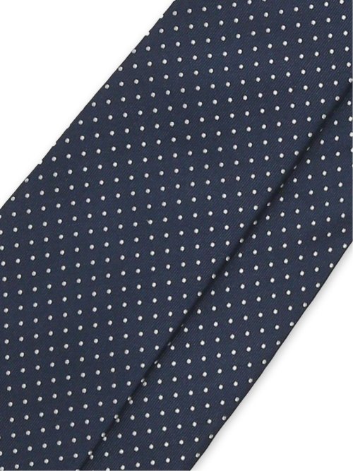 セッテピエゲ シルクドット柄 レギュラータイ 8cm幅