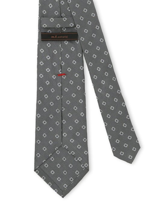 セッテピエゲ シルク小紋柄 レギュラータイ 8cm幅