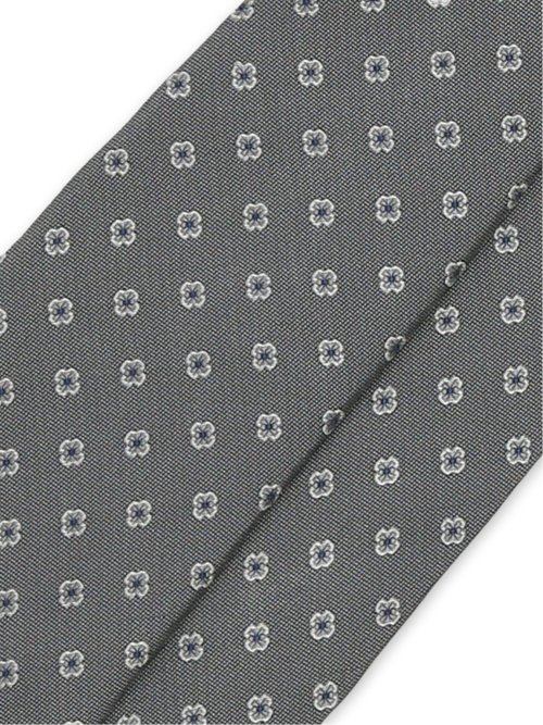 セッテピエゲ シルク小紋柄 レギュラータイ 8cm幅