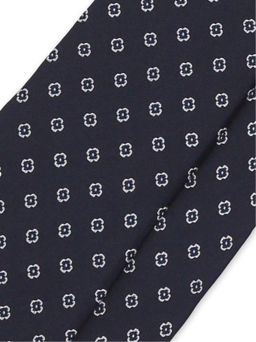 セッテピエゲ シルク小紋柄 レギュラータイ 8cm幅