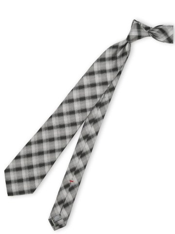 セッテピエゲ シルクチェック柄 レギュラータイ 8cm幅