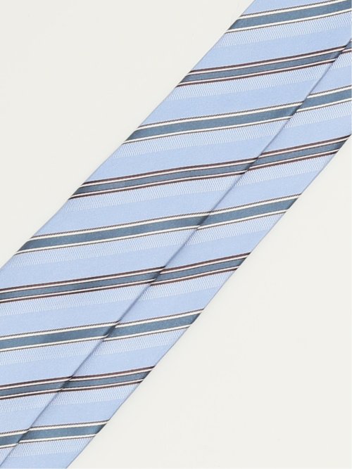 セッテピエゲ シルクストライプ柄 レギュラータイ 8cm幅