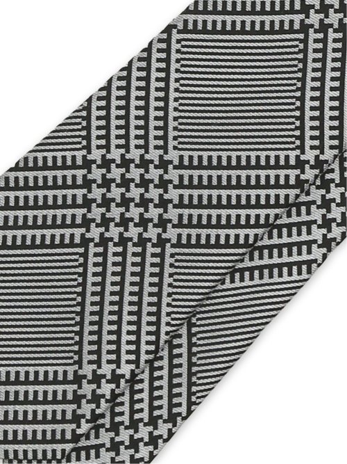 セッテピエゲ シルクチェック柄 レギュラータイ 8cm幅