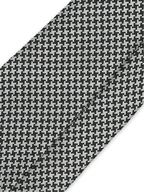 セッテピエゲ シルクチェック柄 レギュラータイ 8cm幅