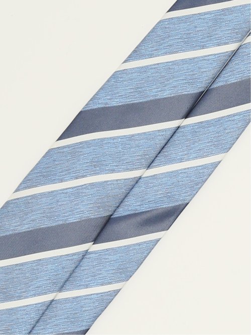 セッテピエゲ シルクストライプ柄 レギュラータイ 8cm幅