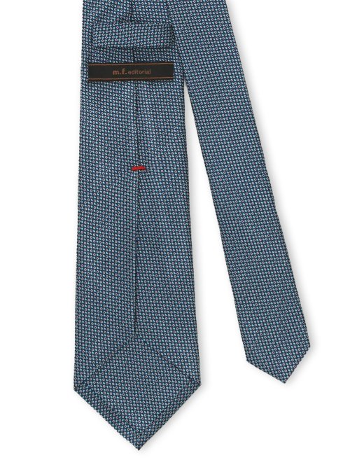 セッテピエゲ シルク小紋柄 レギュラータイ 8cm幅