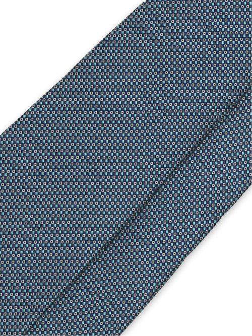 セッテピエゲ シルク小紋柄 レギュラータイ 8cm幅