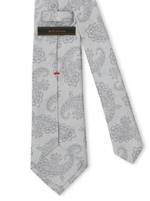 セッテピエゲ シルクペイズリー柄 レギュラータイ 8cm幅