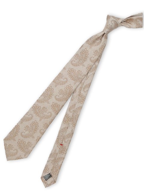 セッテピエゲ シルクペイズリー柄 レギュラータイ 8cm幅