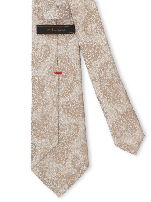 セッテピエゲ シルクペイズリー柄 レギュラータイ 8cm幅