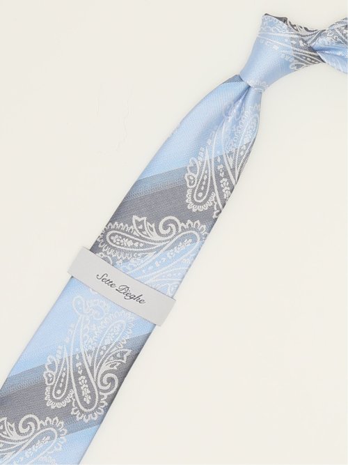 セッテピエゲ シルクペイズリー柄 レギュラータイ 8cm幅