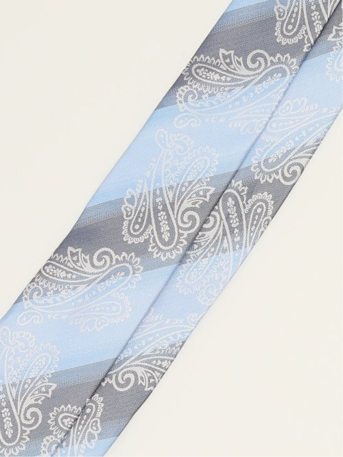 セッテピエゲ シルクペイズリー柄 レギュラータイ 8cm幅