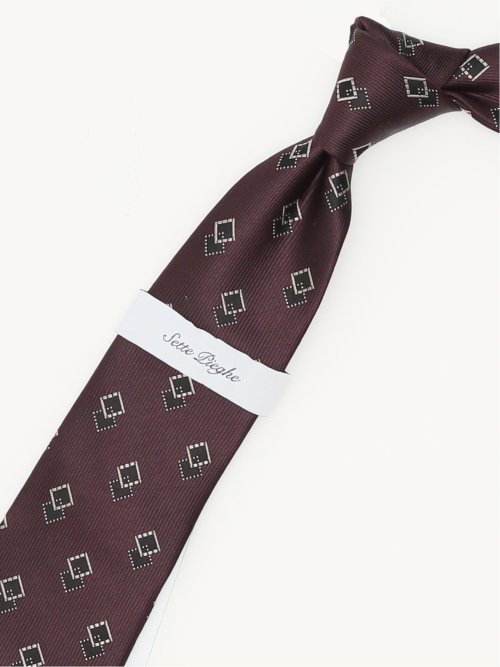 セッテピエゲ シルク小柄 レギュラータイ 8cm幅