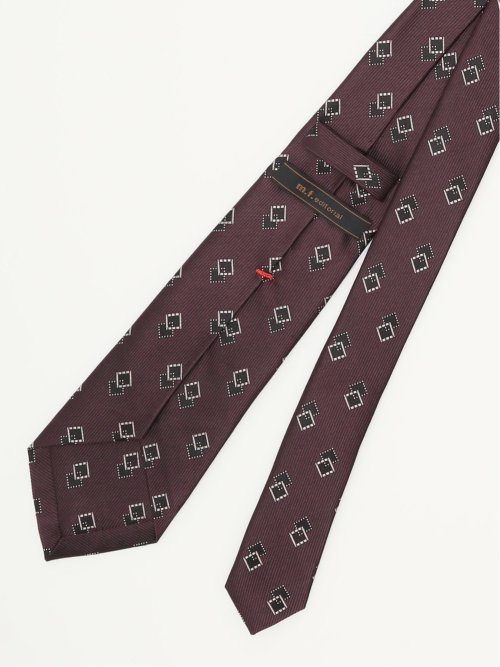 セッテピエゲ シルク小柄 レギュラータイ 8cm幅