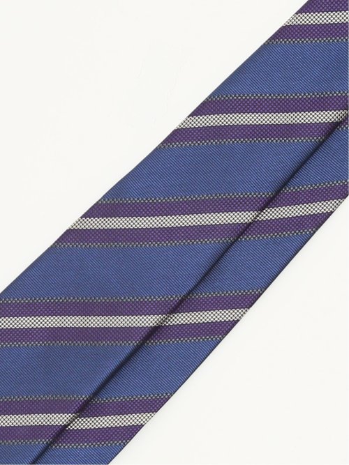 セッテピエゲ シルクストライプ柄 レギュラータイ 8cm幅